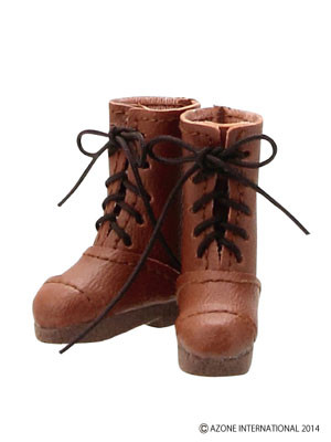Pokkori Laced Up Boots (Brown), Azone, Accessories