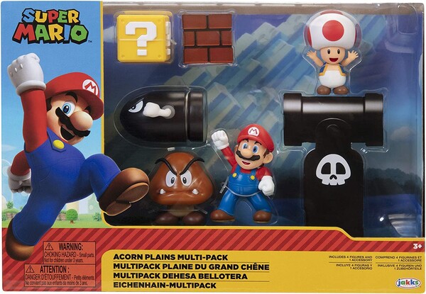 Acorn Plains Multi-Pack, Super Mario Brothers, Jakks Pacific, Accessories