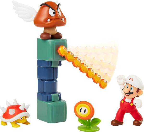 Lava Castle Diorama Set, Super Mario Brothers, Jakks Pacific, Accessories