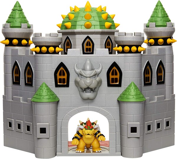Deluxe Bowser's Castle Playset, Super Mario Brothers, Jakks Pacific, Accessories
