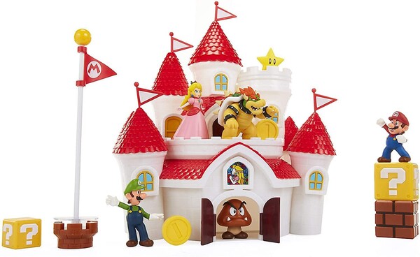 Deluxe Mushroom Kingdom Castle Playset, Super Mario Brothers, Jakks Pacific, Accessories