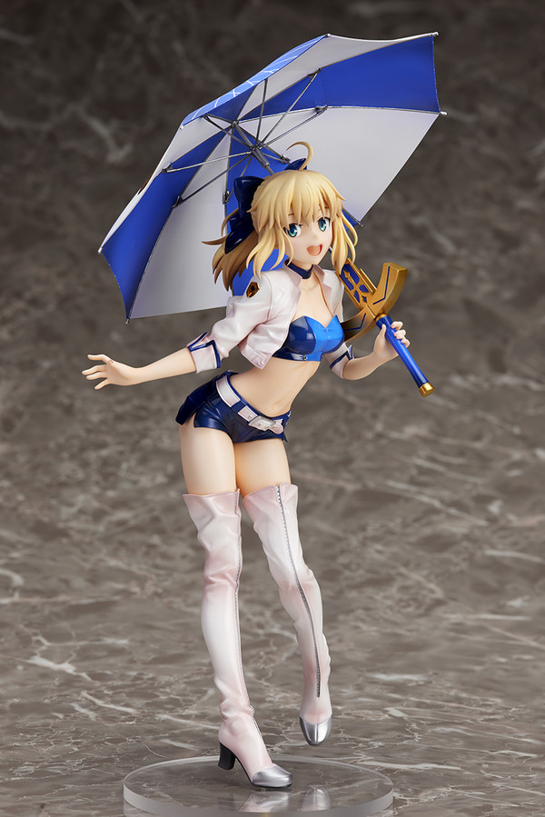 Altria Pendragon (Saber, Type-Moon Racing), Fate/Stay Night Unlimited Blade Works, Stronger, Plusone, Pre-Painted, 1/7, 4573127060104